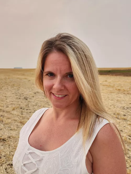 me posing on my farm [f]