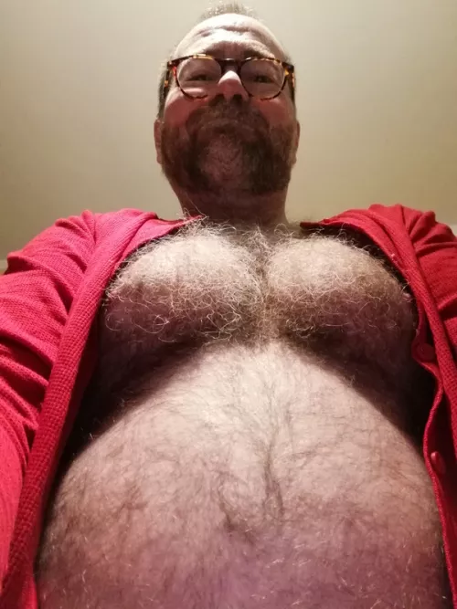 My hairy chest popping out of my union.