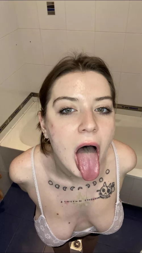 my mouth is wide enough for you!