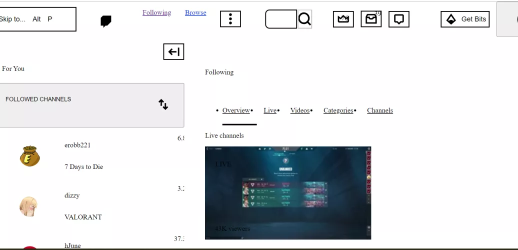 My Twitch UI and Site got Messed up