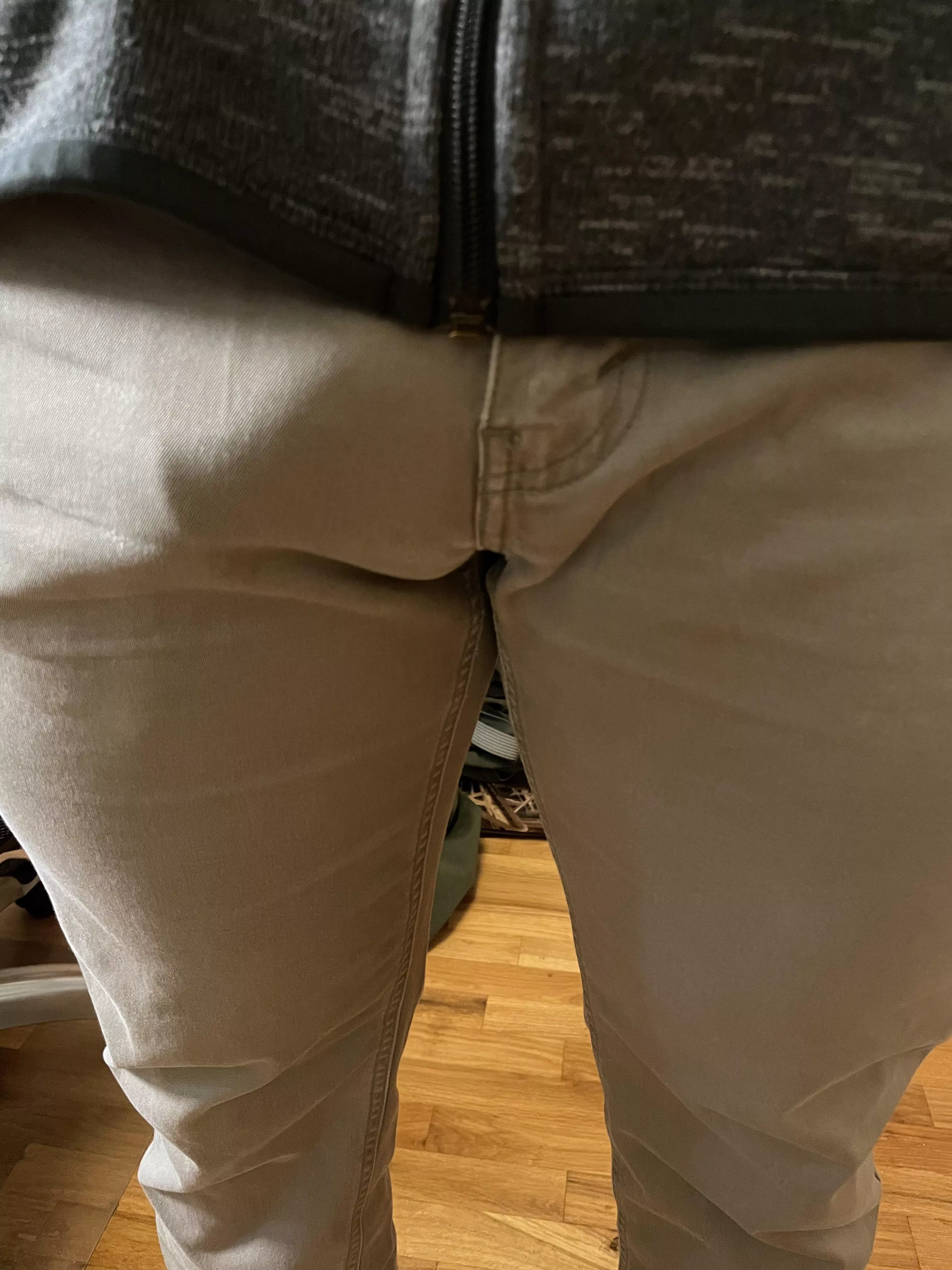 My wife said I shouldn’t wear these pants anymore.