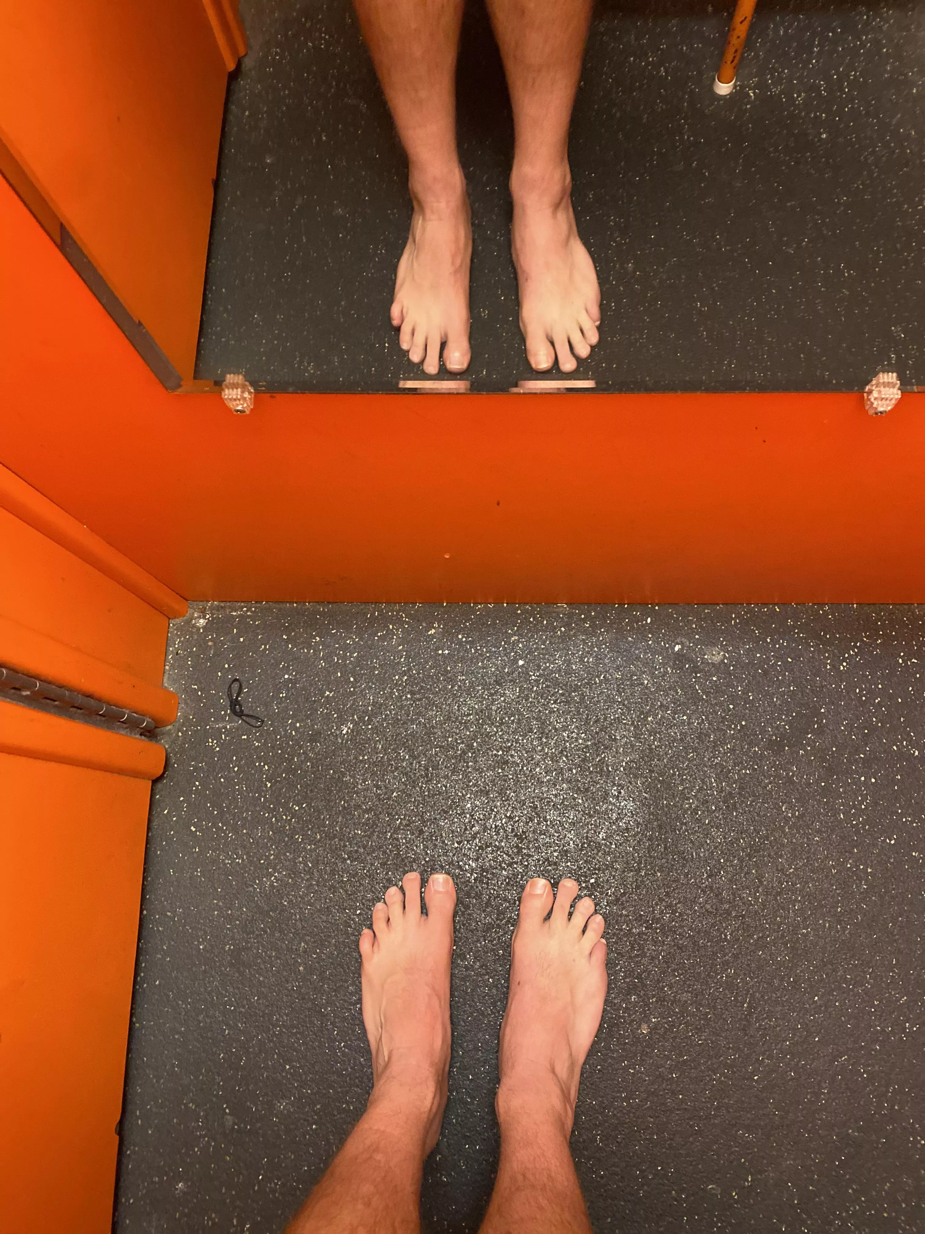 Post workout sweaty feet