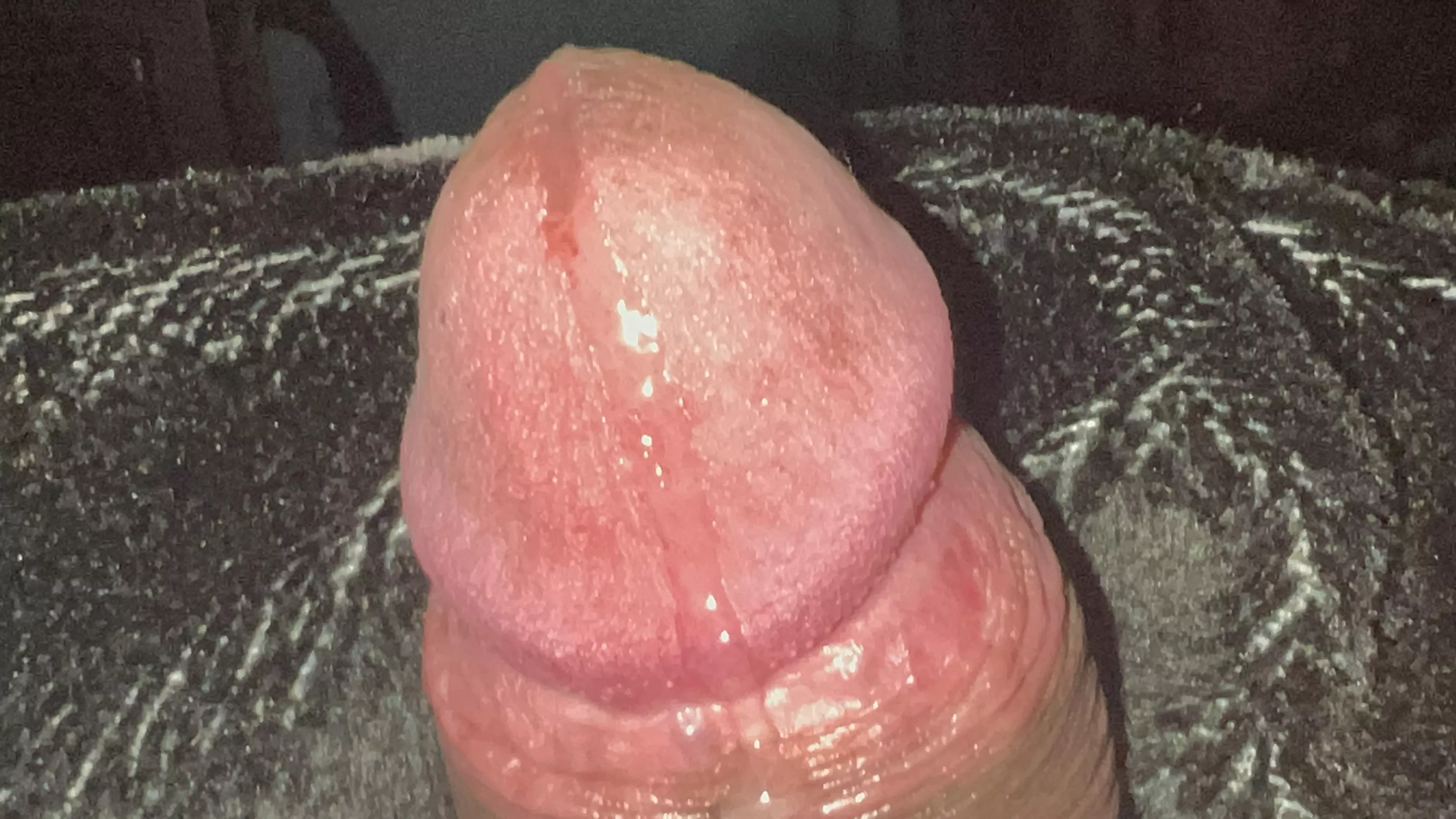 Precum dripping off tip crazy 😏 I haven’t came in almost 2 months so my milk will come out good