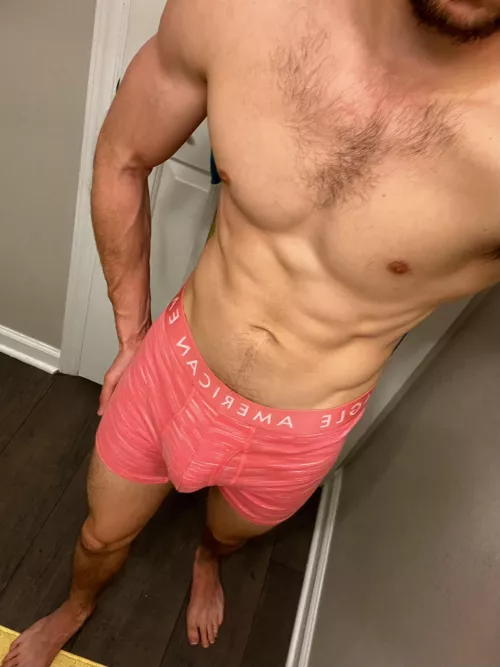 Real men wear pink, (unless you wanna take them off)