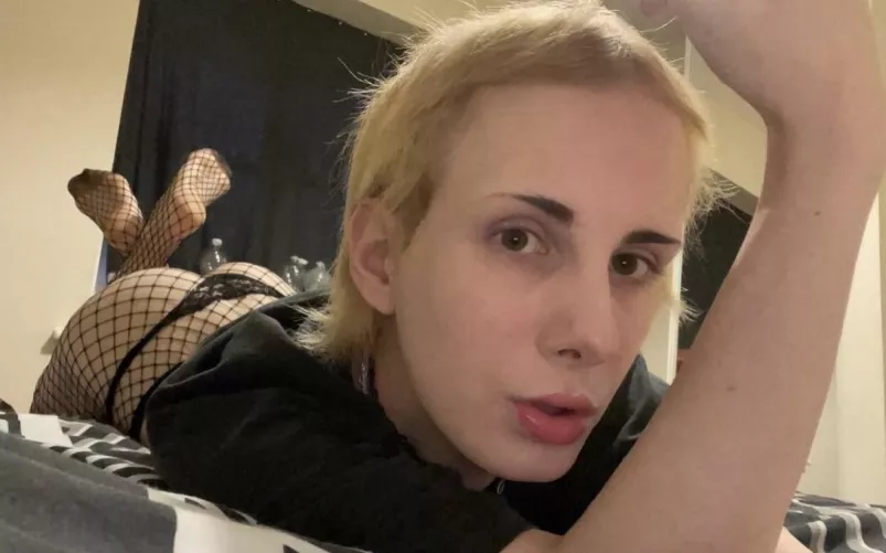 Rip these fishnets open and shove that big cock in my tight pussy 🥰