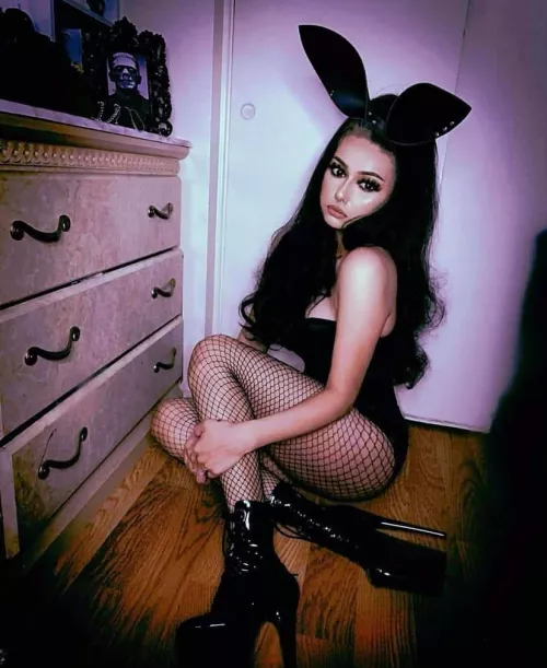 sad bunny in boots