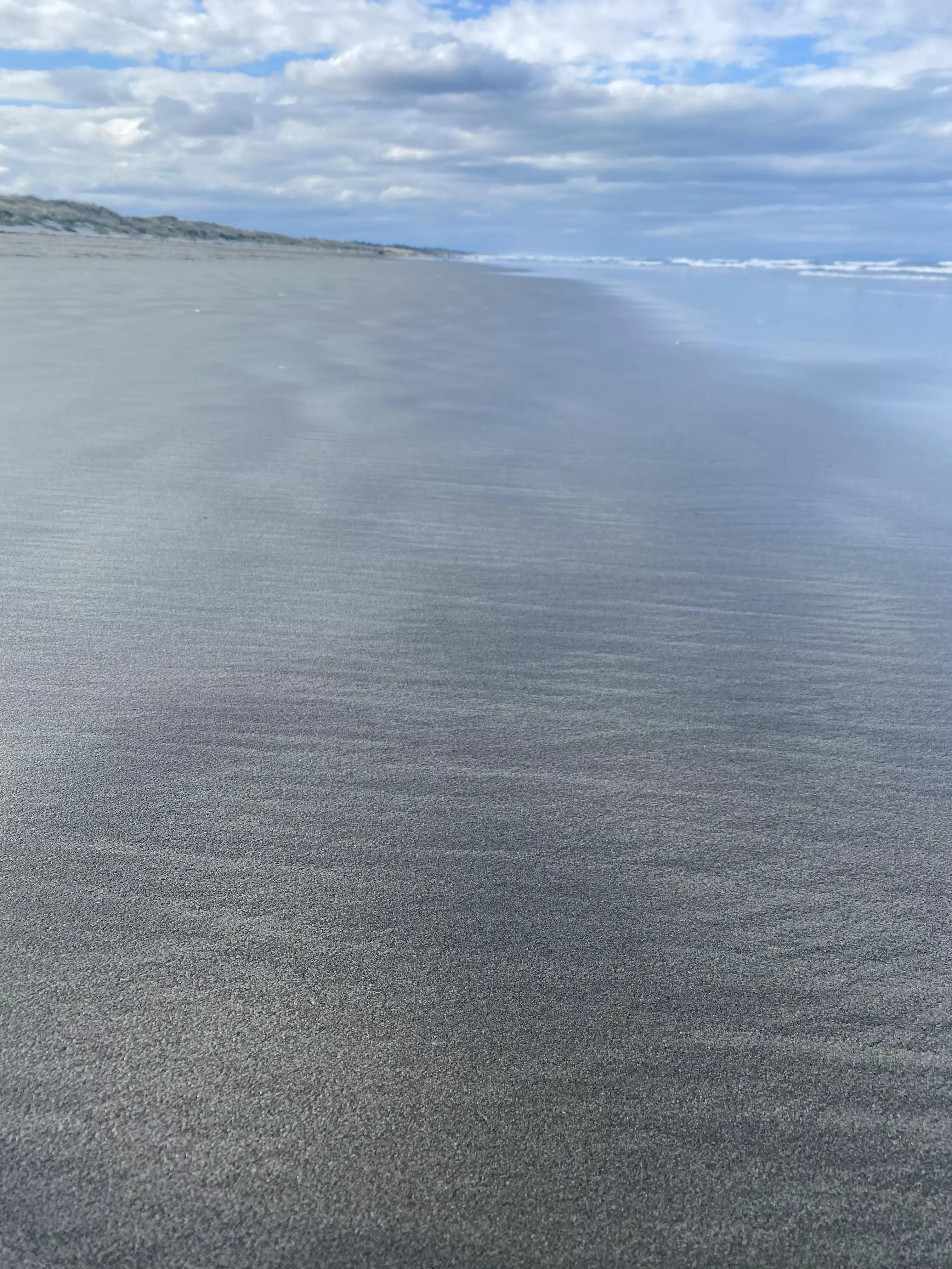 Sand patterns along the beach