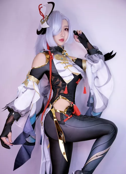 Shenhe from Genshin Impact by Misswarmj