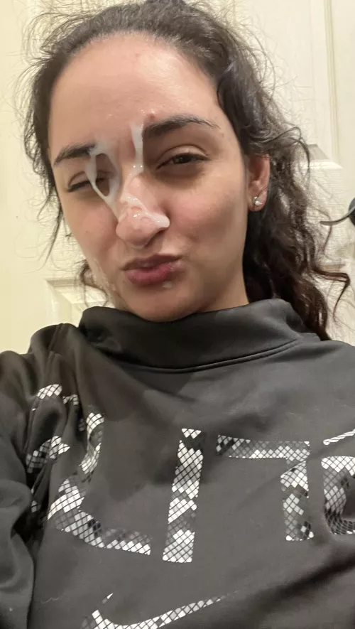 Spontaneous facial after a run