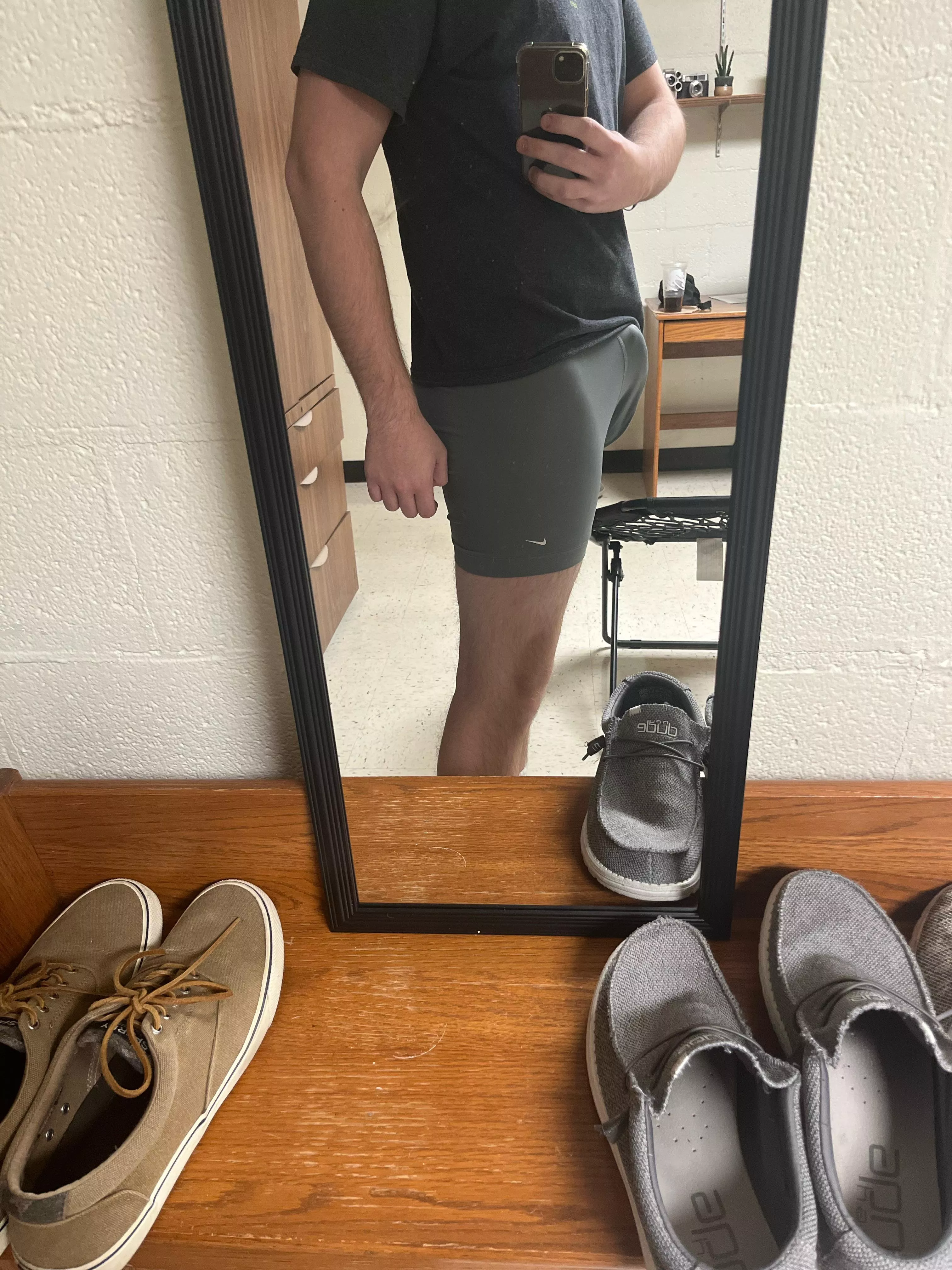 Stole these Nike boxers from someone in my dorm 😏