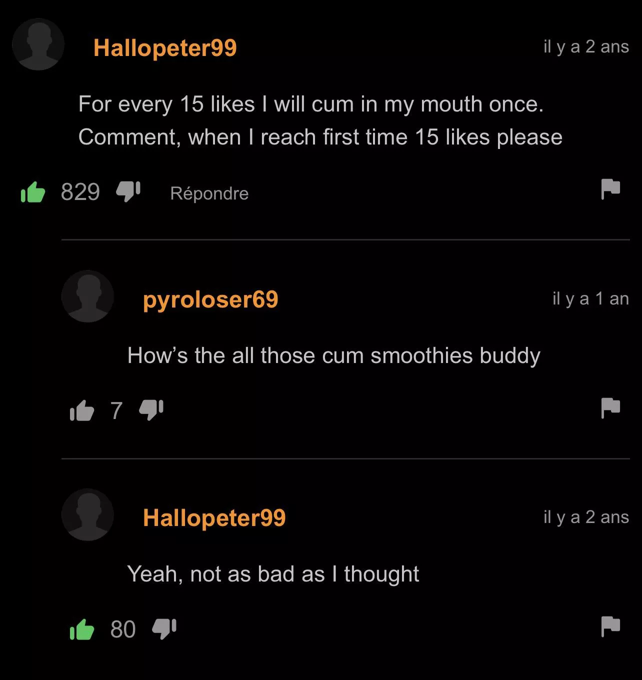 Tastes salty apparently