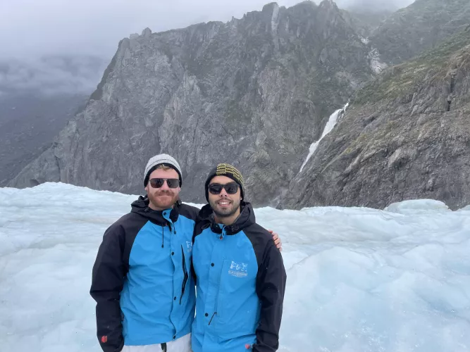 The boy and I spent the (midsummer) day on the Fox Glacier, New Zealand