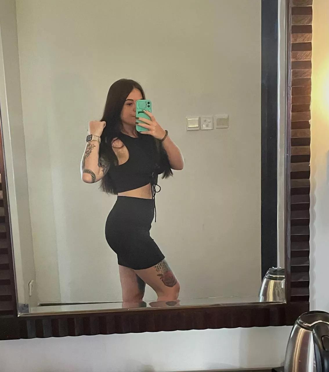 There is absolutely nothing under my skirt