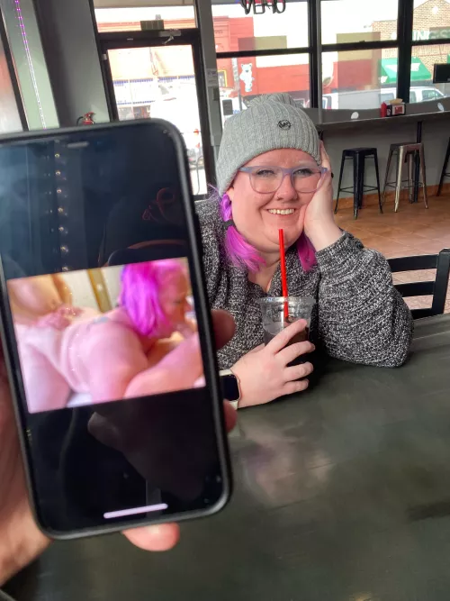 Took two cocks and then hubby took me out to lunch. 😊