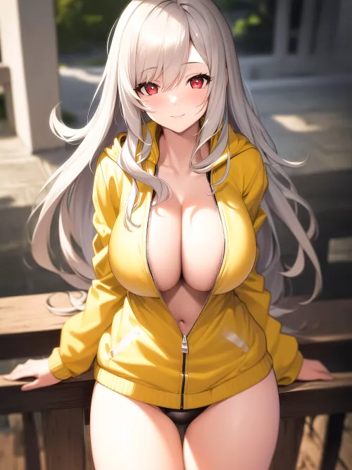 Unzipped Yellow Jacket