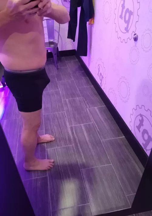 Used to weigh 60-70 lbs heavier. Working on accepting my 50 something dad bod.