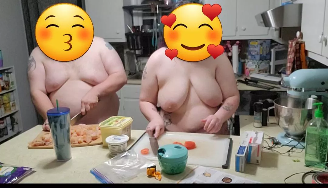 we love cooking nude together ❤️