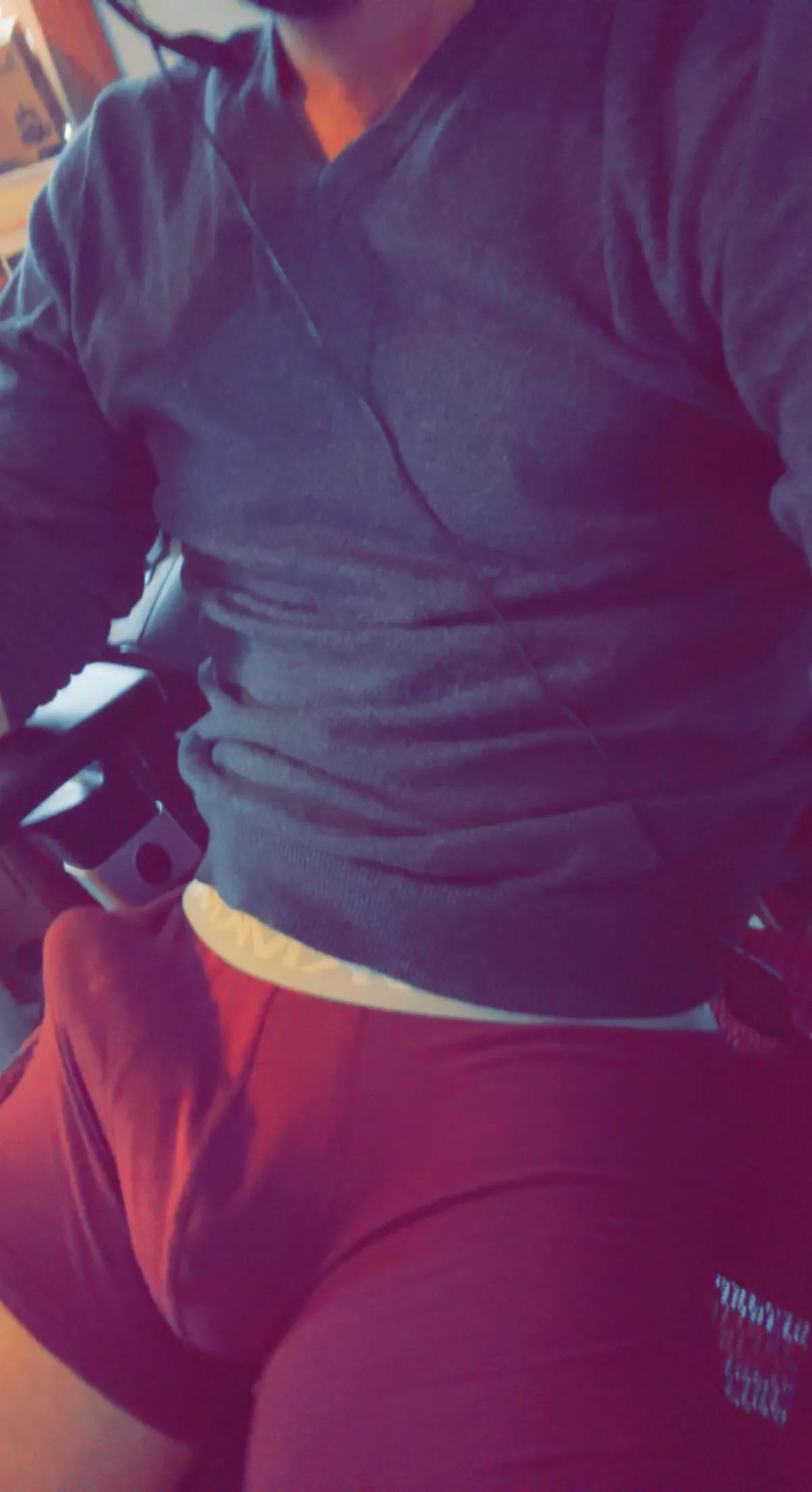 Working from home petting my heavy leg