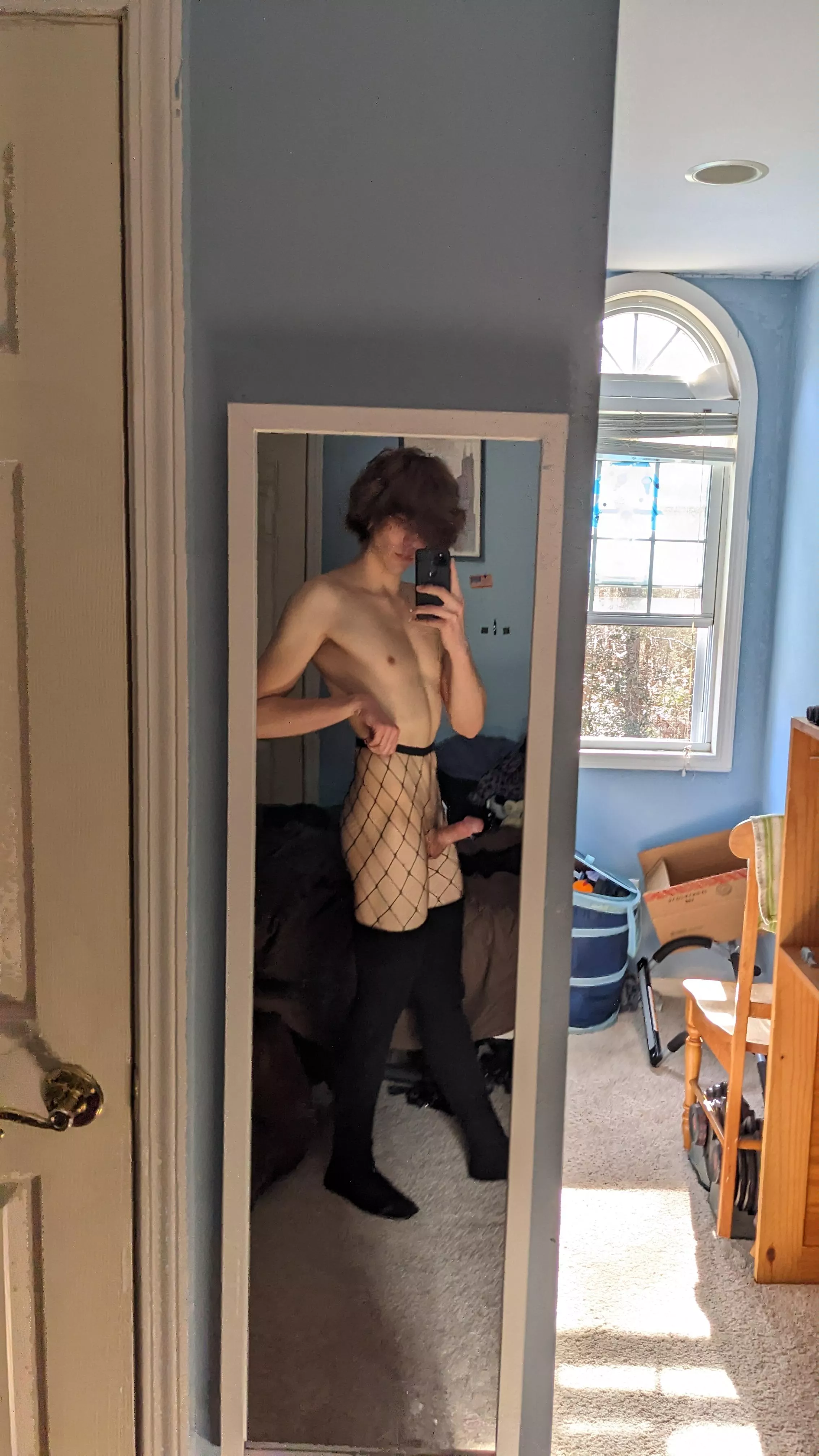 Would you leave the fishnets on?