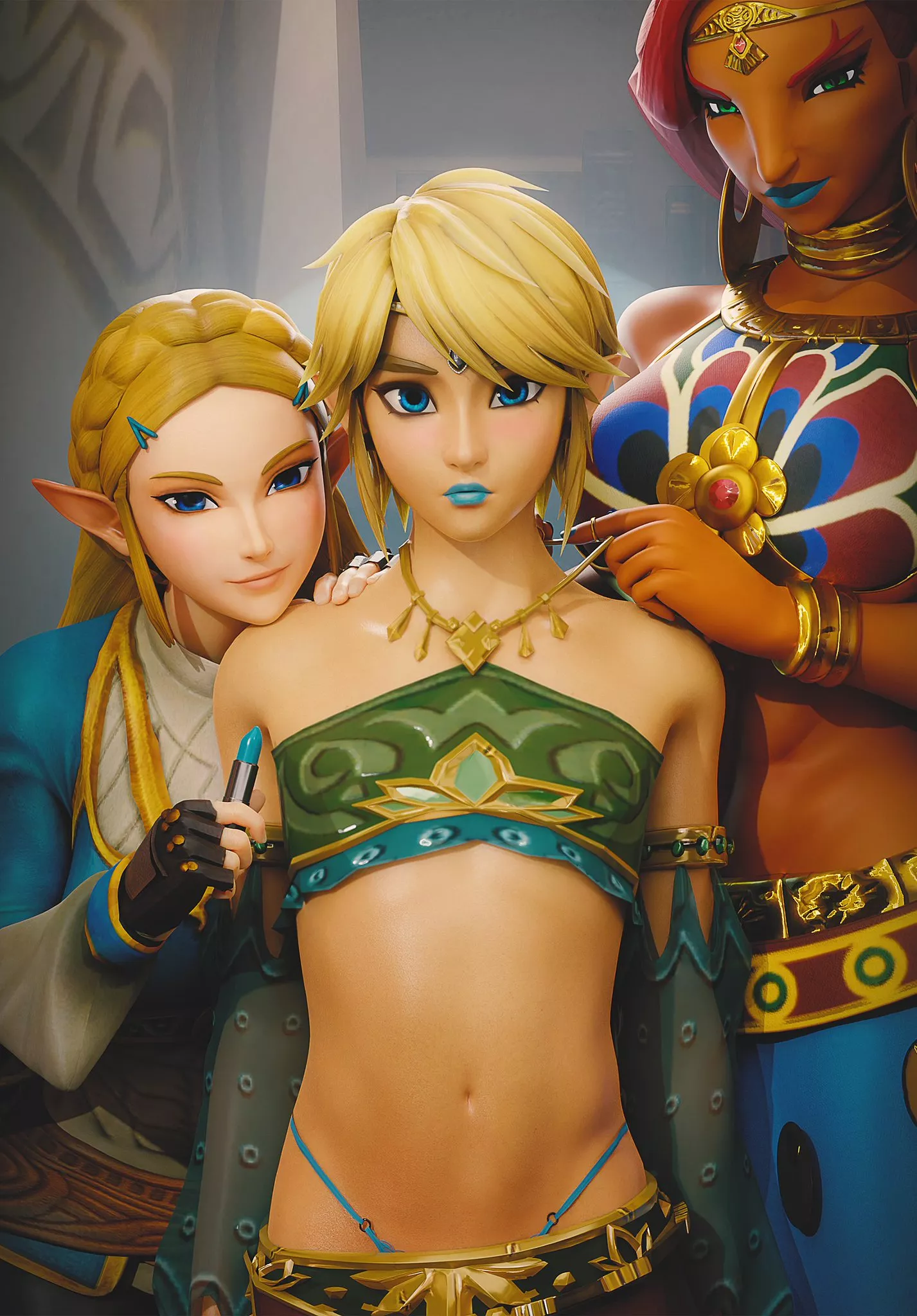 Zelda, Link & Urbosa (Fugtrup)
