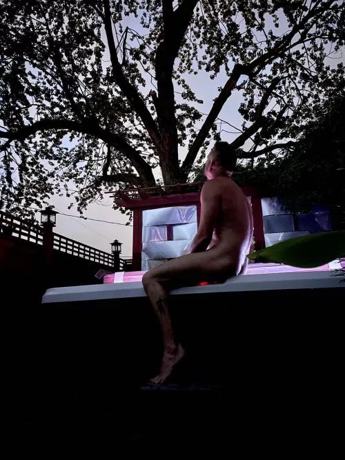 A dip in the Hot tub is a great way to end the day