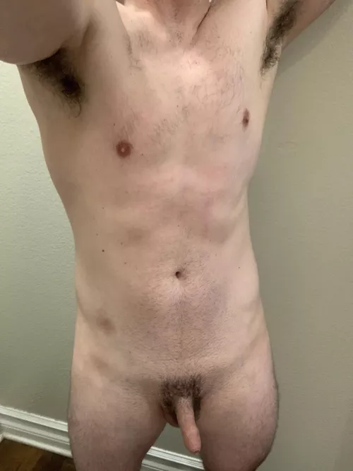 A little sweaty from lifting