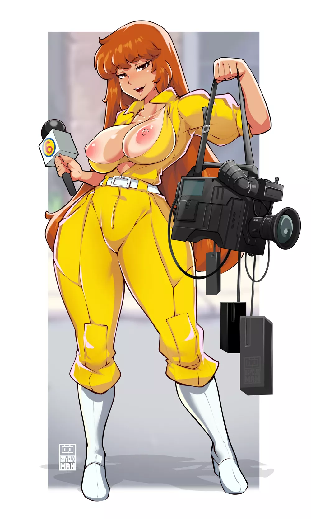 April O'Neil Tits Out (Bayeuxman) [Teenage Mutant Ninja Turtles]