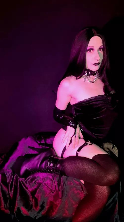 boots with a thigh high stocking are a must in my book