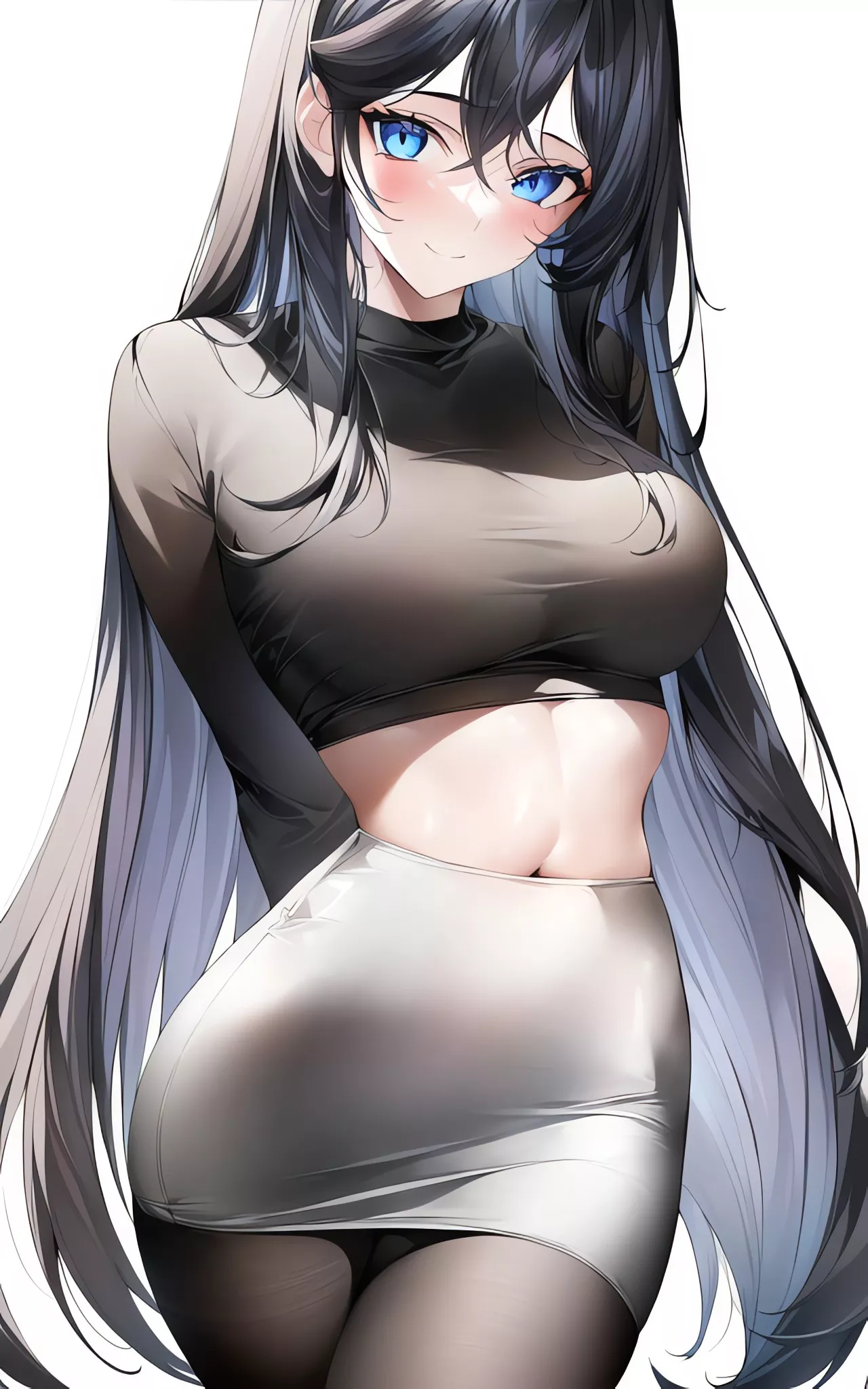 Crop Top & Tight Skirt