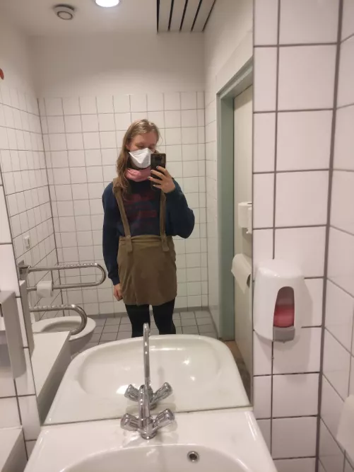 First time wearing a Skirt, felt nice but cold