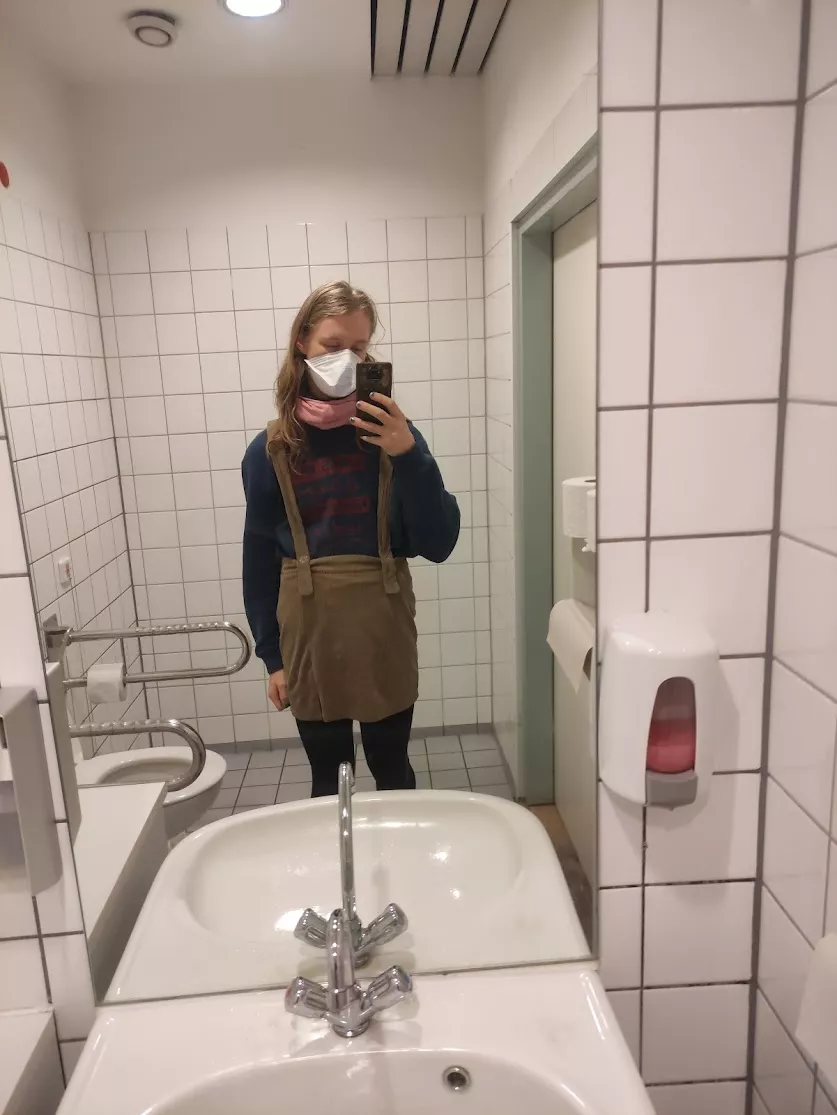 First time wearing a Skirt, felt nice but cold