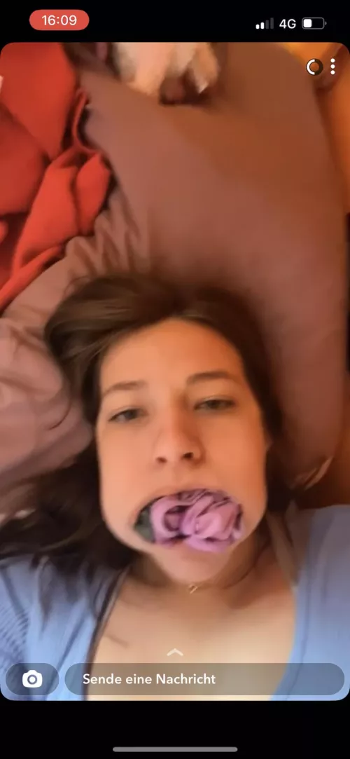 Gagged with 2 used panties