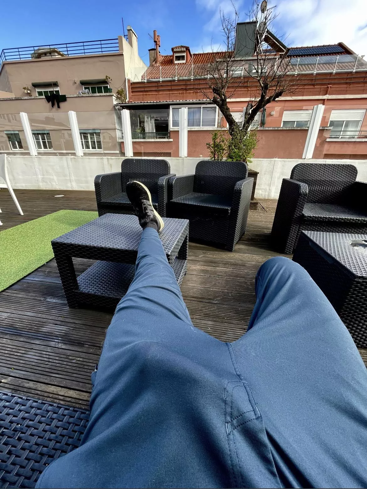 Hanging out on the roof