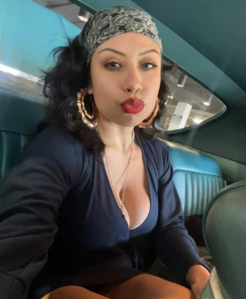 Hispanic hottie feeling naughty