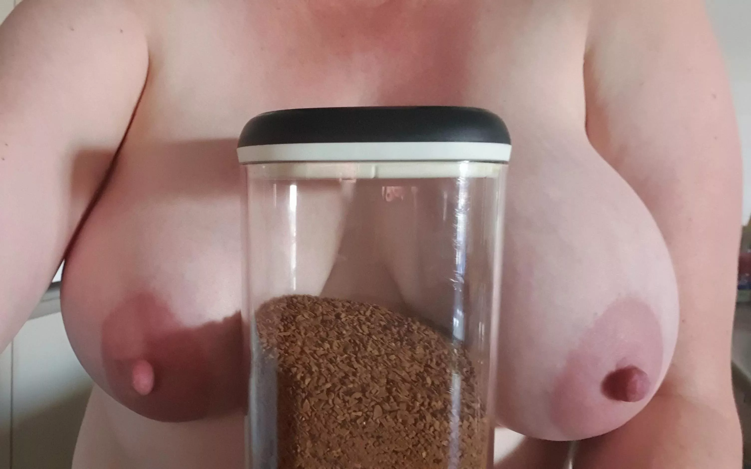 I have a big coffee jar