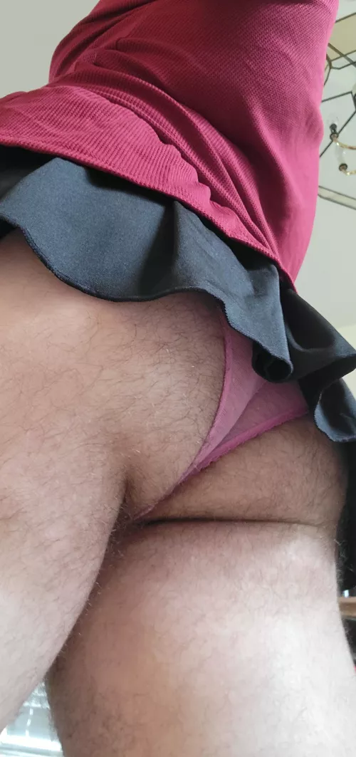 I love the feeling of my panties riding up my ass