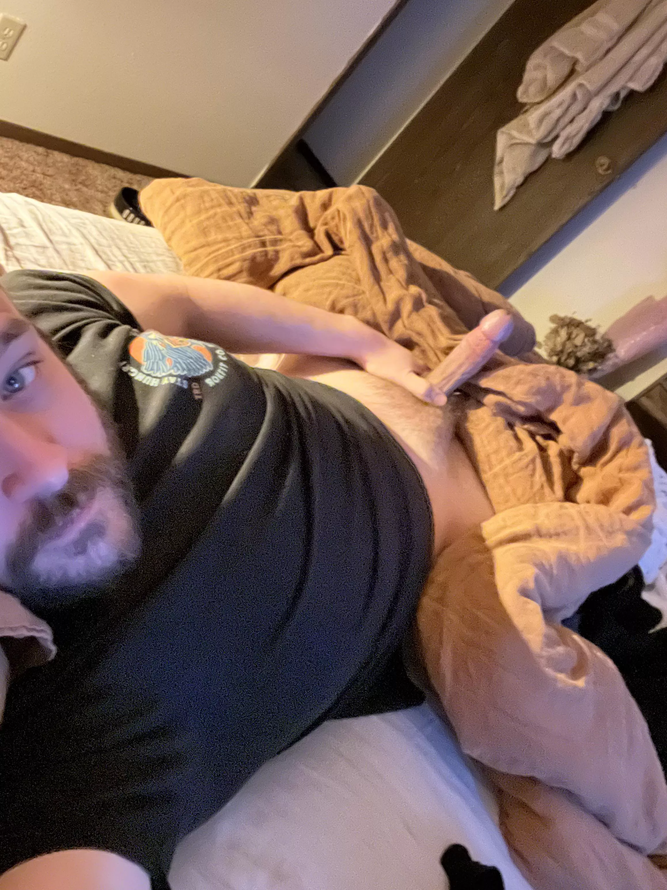 I need some company this morning. My bed is cold and lonely [35]