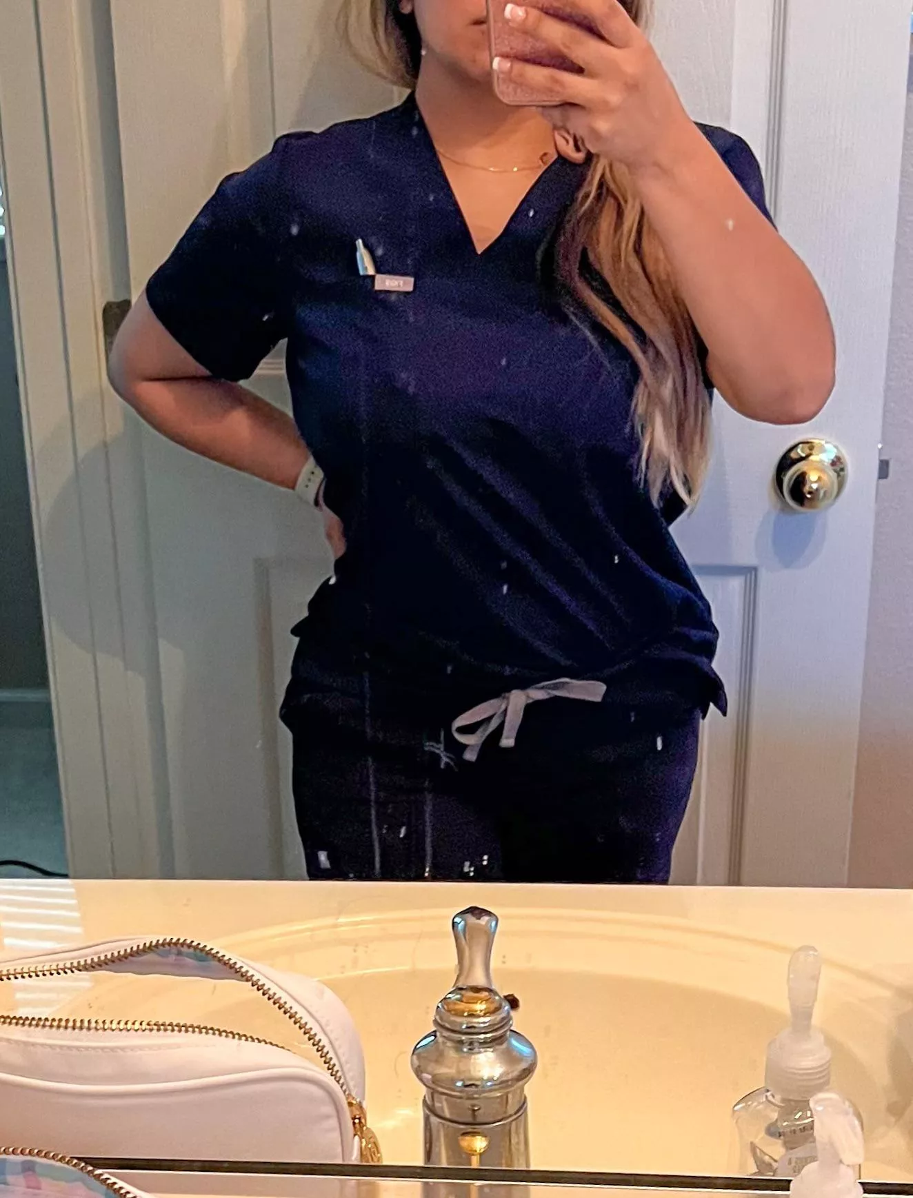 I promise this was not my bathroom mirror! Or did you even notice how dirty it was?