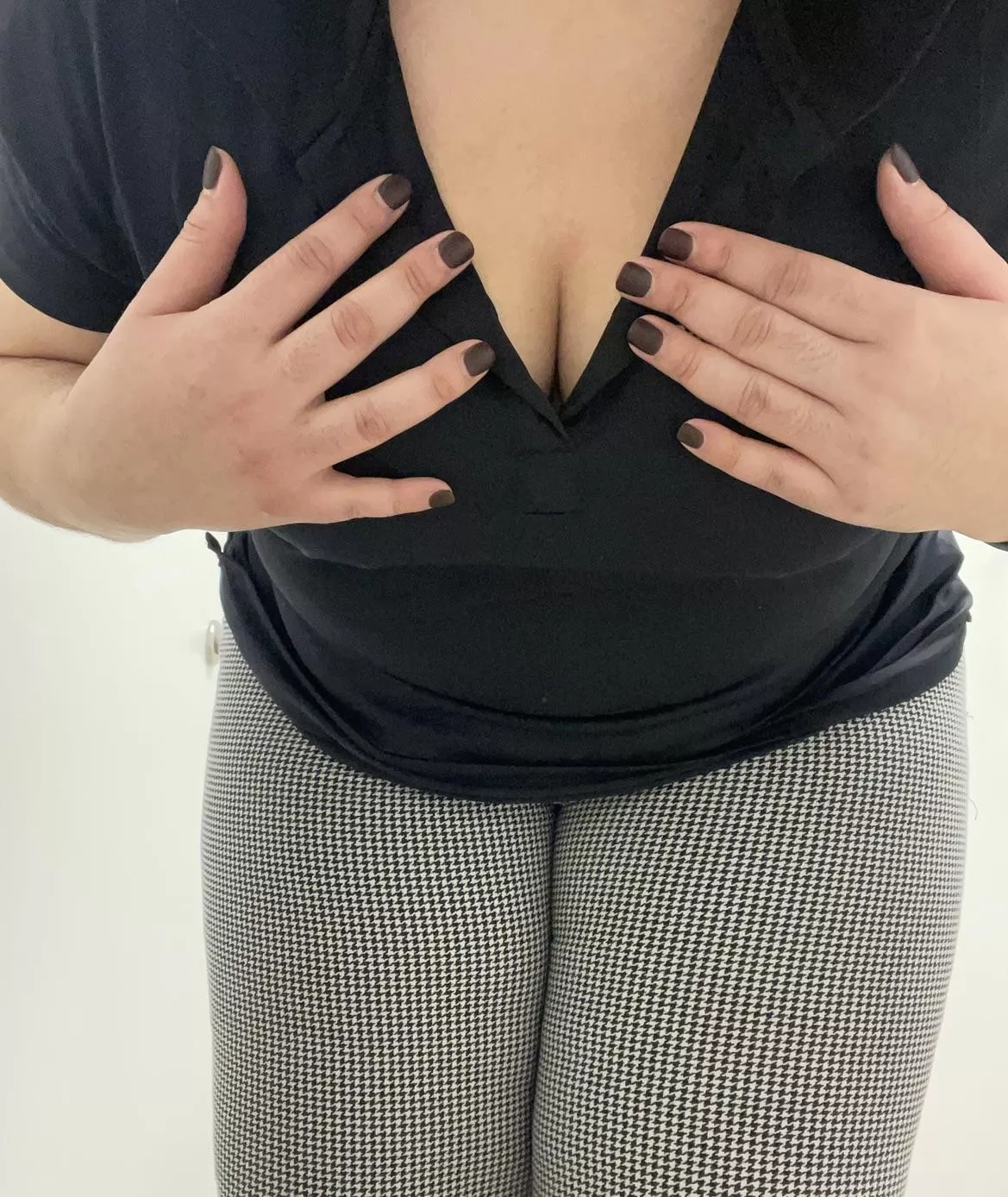 I think my work shirt shows just enough