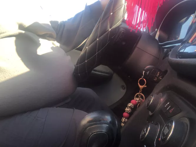 I touch my wheel now :) I ate so much Taco Bell