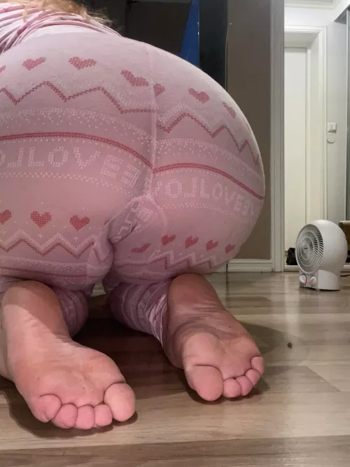 I will sit on you while you clean my feet.