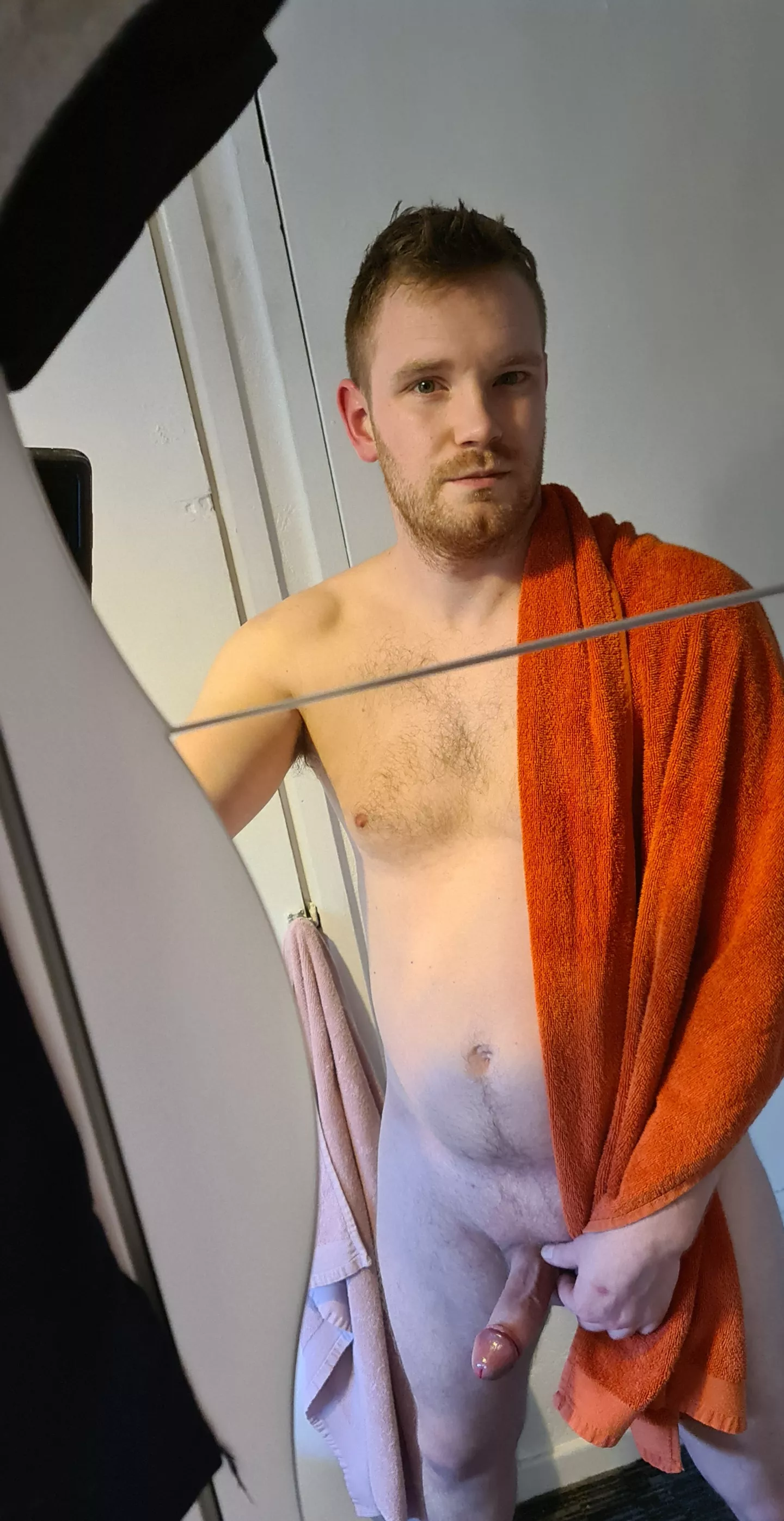 It just slipped up post shower!