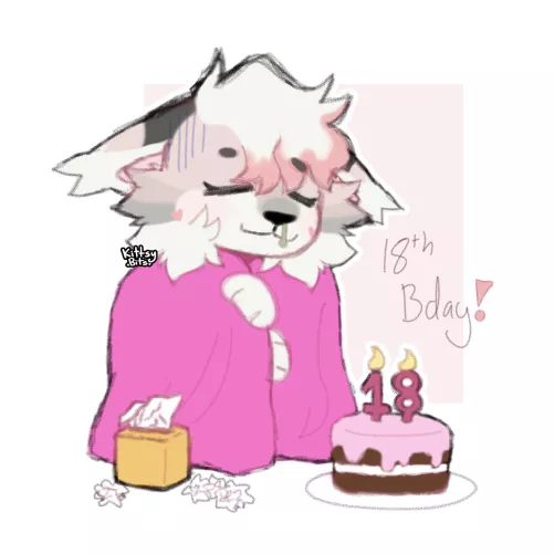 Its my 18th birthday!!! i got sick :”) but wow im getting old