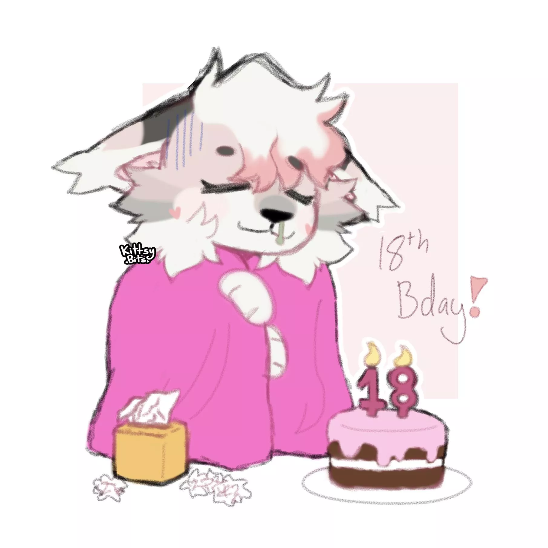 Its my 18th birthday!!! i got sick :”) but wow im getting old