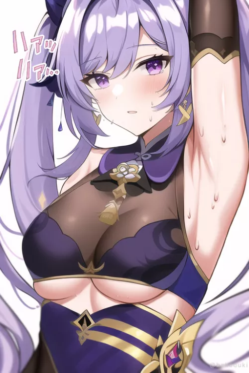 Keqing's left pit (artwork by bakoduki) [Genshin Impact]