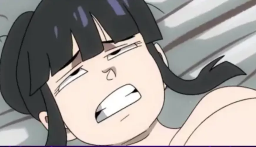 LF color source: Black bun hair, teeth grinding, looking up