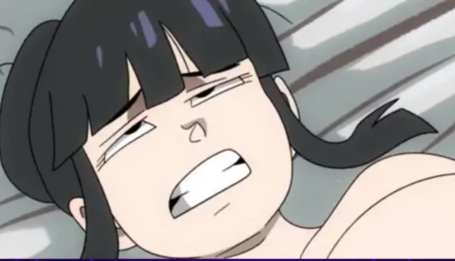 LF color source: Black bun hair, teeth grinding, looking up