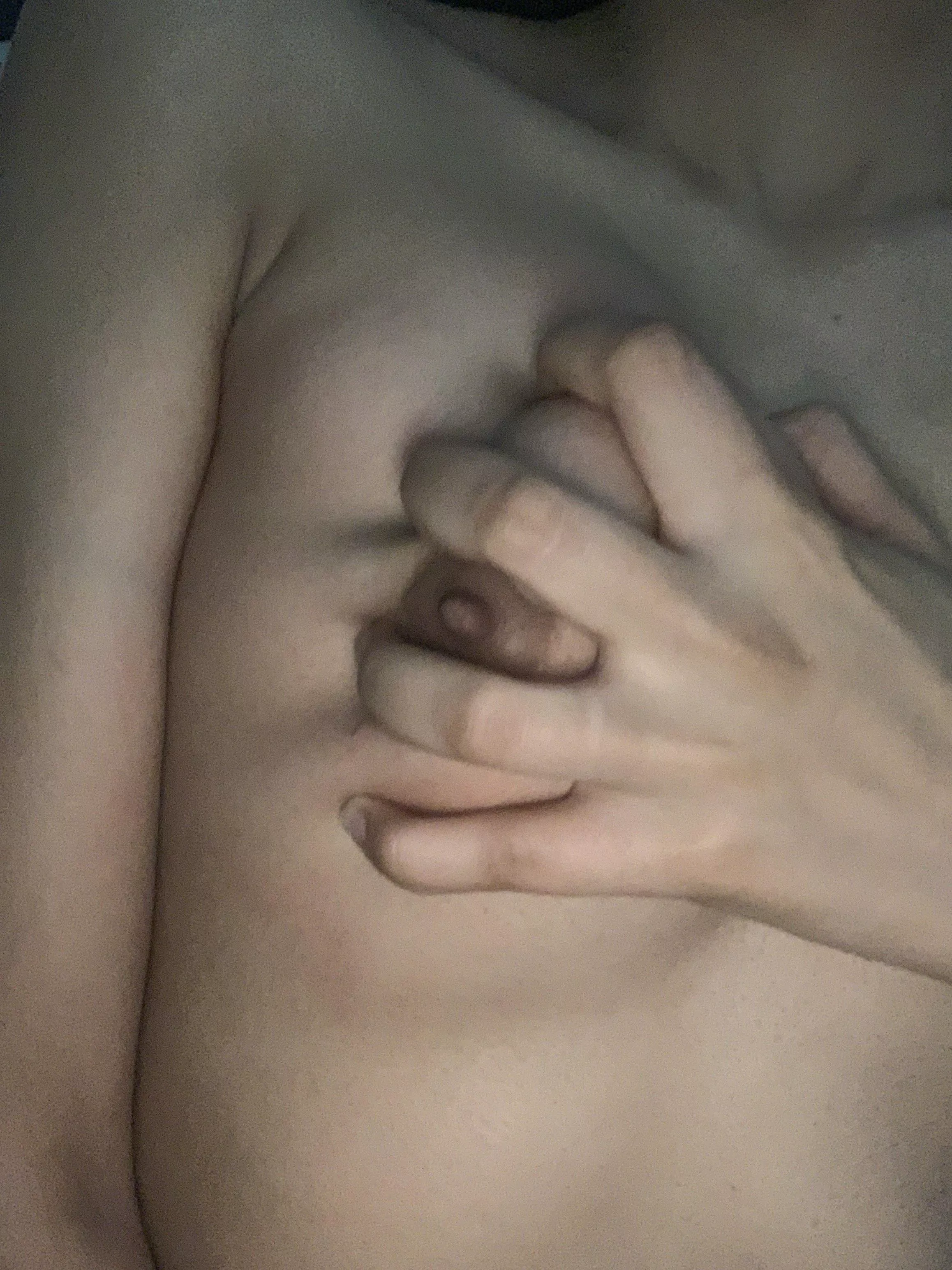 Me - after looking at all those delicious cocks being sent to me [f]