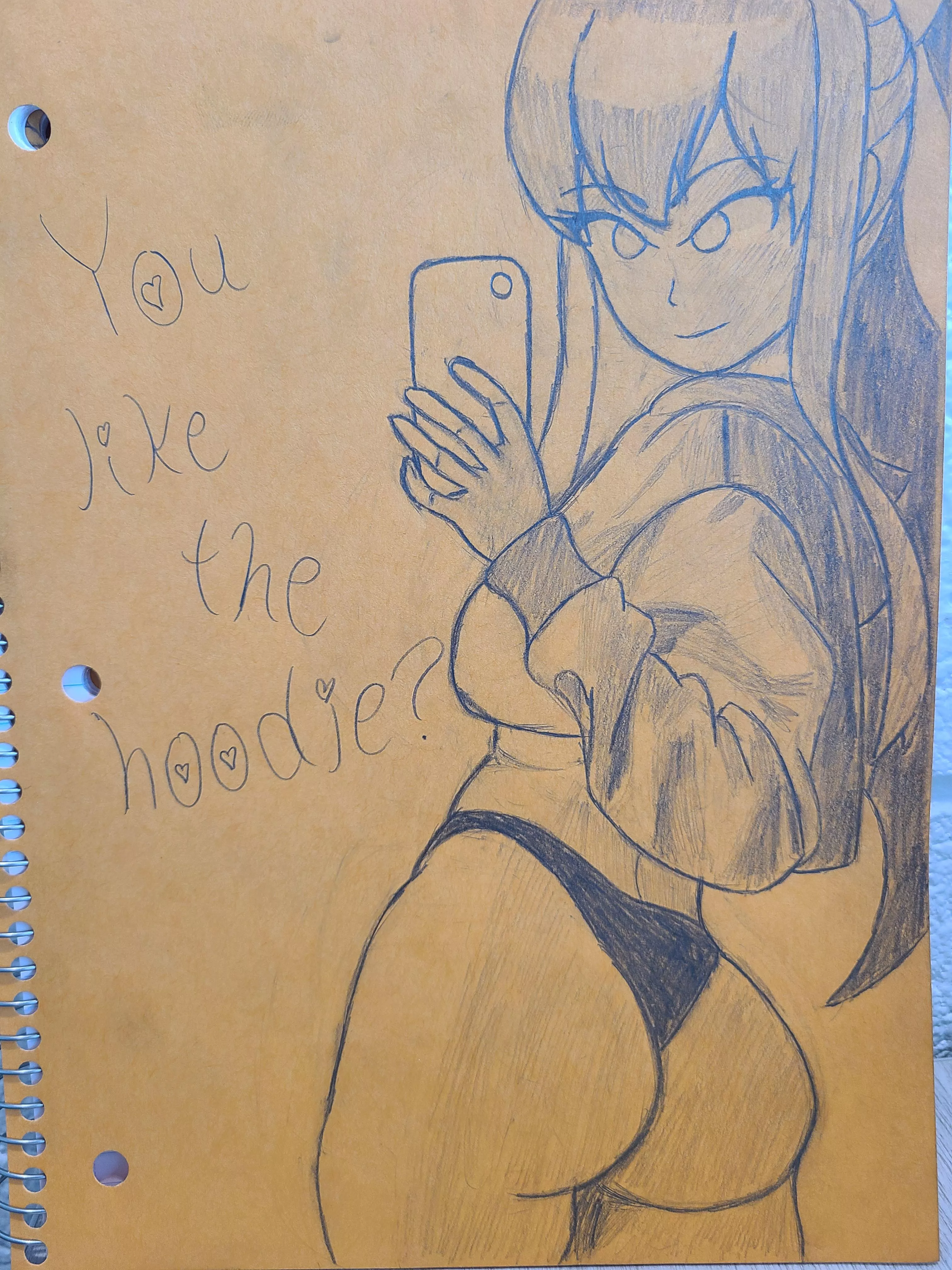Monika Looks Good in Your Hoodie (OC)