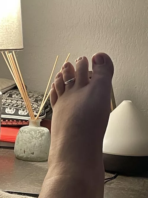 My exposed, soft foot